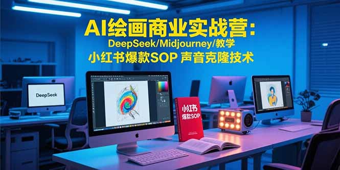 (15460期)AI绘画商业实战营:DeepSeek/Midjourney/教学 小红书爆款SOP 声音克隆技术