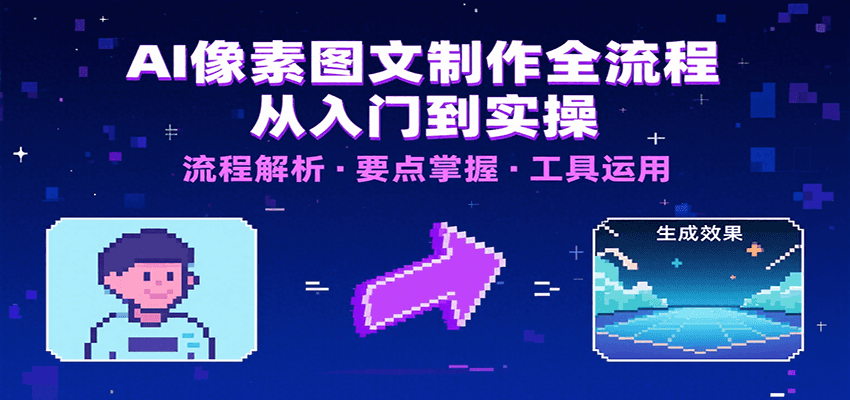 AI像素图文制作全流程:内容要点、文案选择及所用工具,助你快速入局