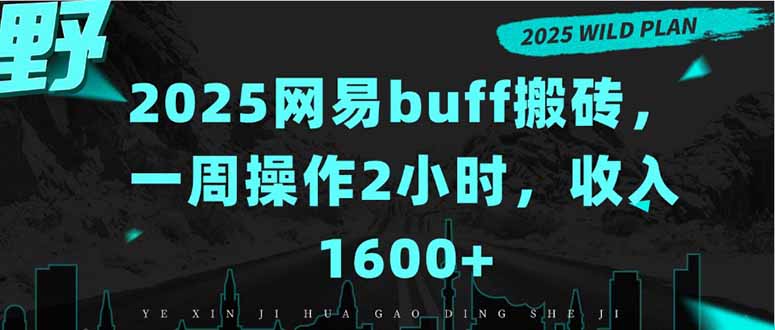 (15666期)2025网易buff搬砖,一周操作2小时,收入1600+