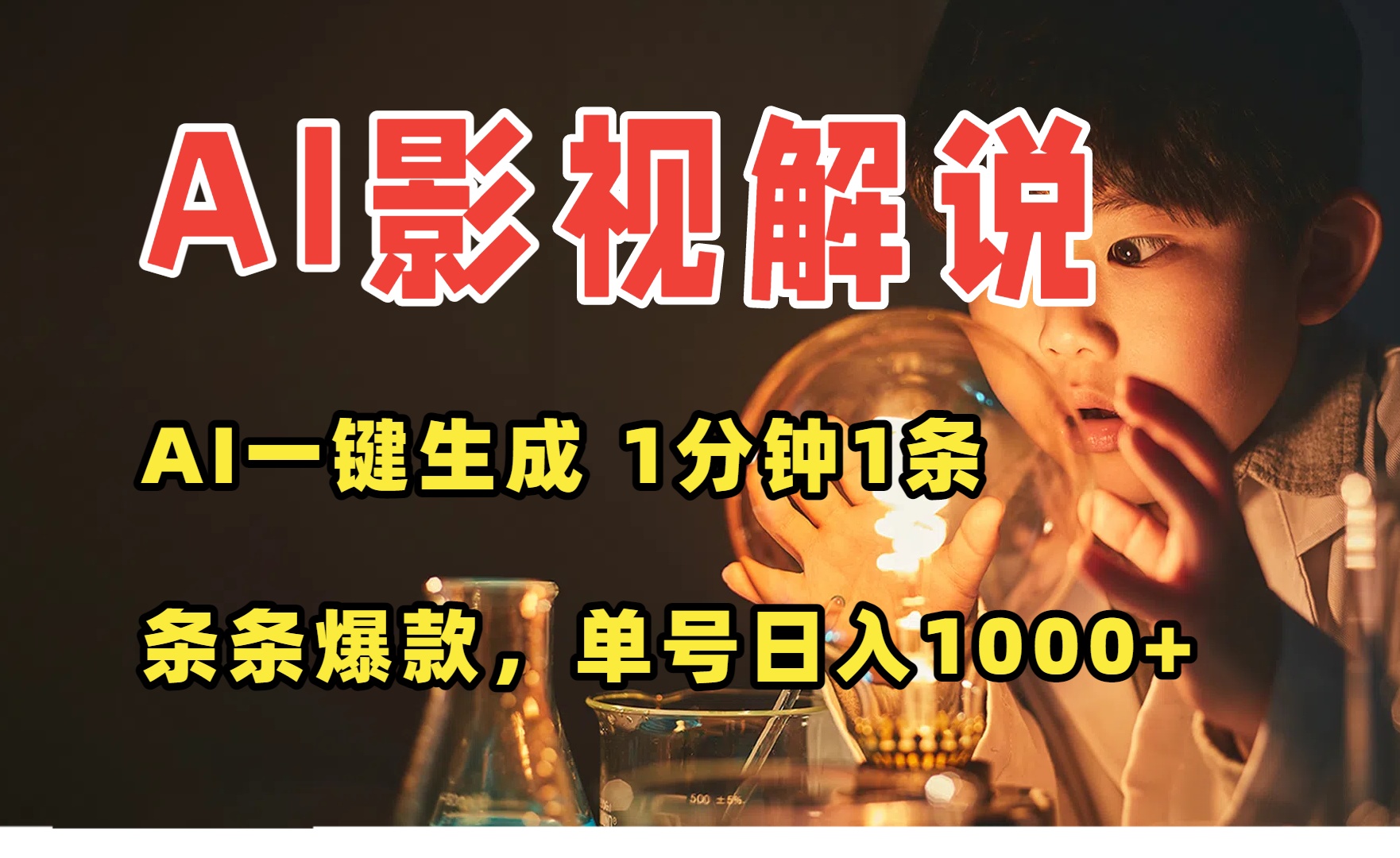 (15730期)AI一键生成影视解说视频,无需剪辑1分钟1条,条条爆款,多平台变现日入… (15730期)AI一键生成影视解说视频,无需剪辑1分钟1条,条条爆款,多平台变现日入…