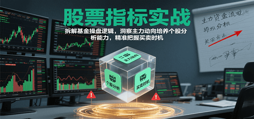 股票指标实战,基金操盘逻辑拆解,洞察主力动向培养个股分析能力把握买卖时机(更新)