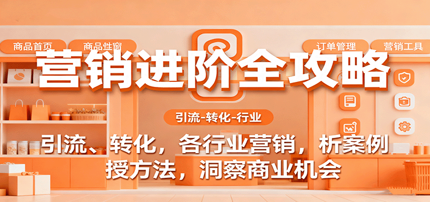 营销进阶全攻略,引流、转化,各行业营销,析案例,授方法,洞察商业机会