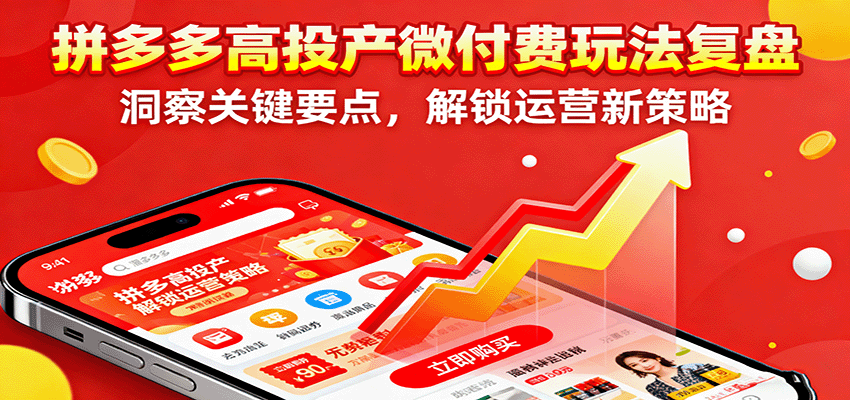 拼多多高投产微付费玩法复盘,洞察关键要点,解锁运营新策略