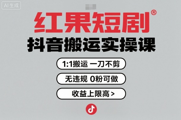 1-181.jpg 红果短剧拉新之抖音搬运实操课,1:1搬运,一刀不剪,无违规,0粉可做,收益上限高