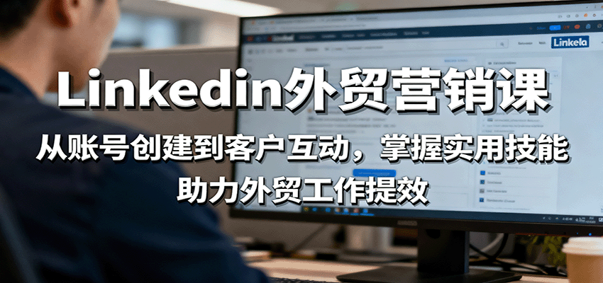 LinkedIn外贸营销课:从账号创建到客户互动,掌握实用技能,助力外贸工作提效