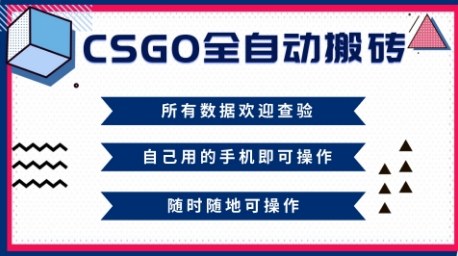 CSGO全自动搬砖，年底钱回家好项目，当天可拿到结果，新手小白轻松月入1W+